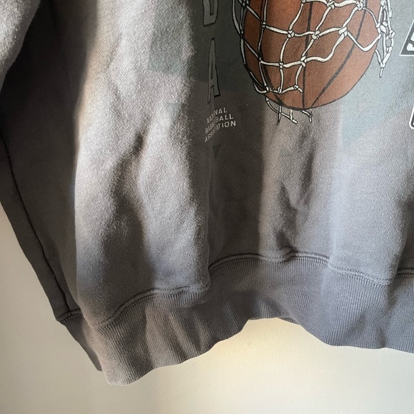 Abercrombie & Fitch Gray NBA Phoenix Suns Crewneck Sweater Oversized - Small - Picture 5 of 12